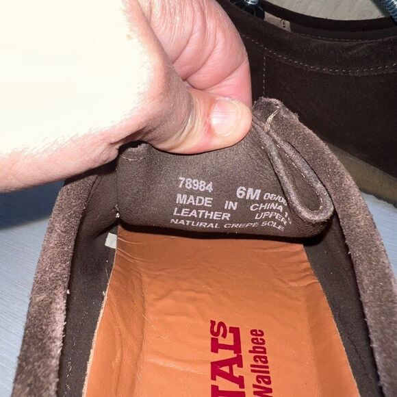 Clarks Originals Wallabee Brown Suede Crepe Sole 78984 Women's 6M - Picture 9 of 10